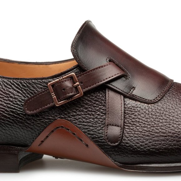 Bashwood Handmade Chocolate Color Monkstrap Shoes main image 4